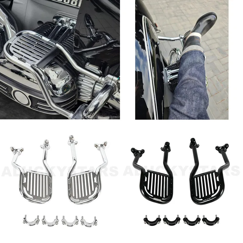 

Rider Driver Crash Bar Leg Rest Support Leg Pedal Kit For BMW R18 Classic R18B R18TC Transcontinental Roctane 20-24