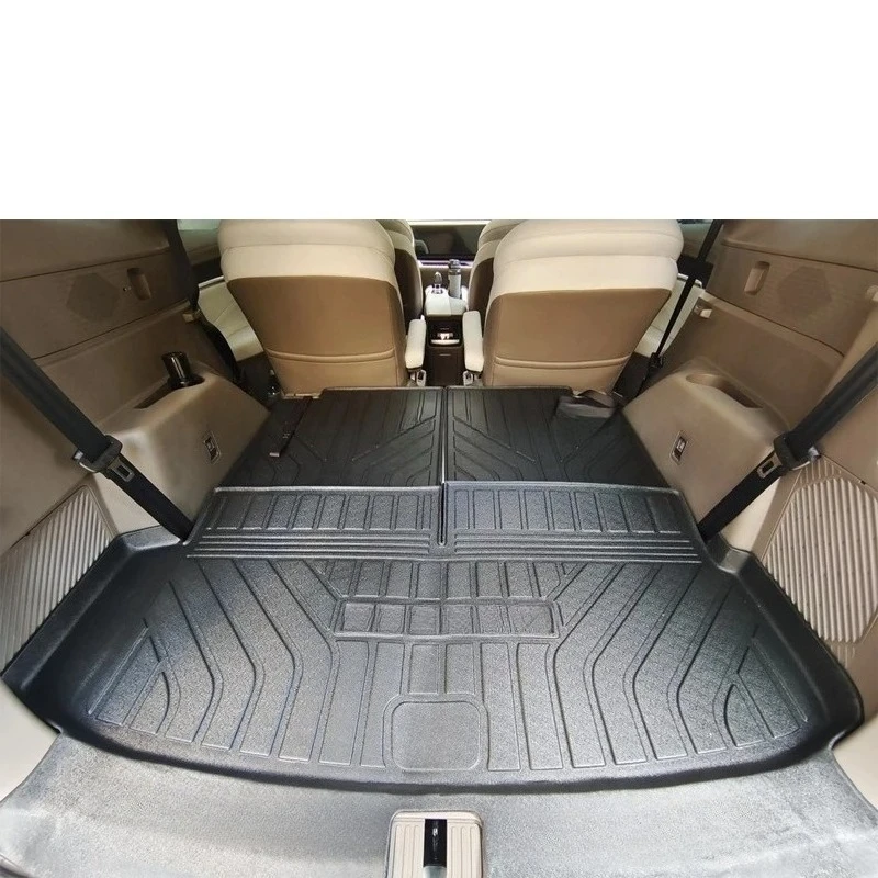 Kofferraummatte für MG RX9 MGS9 PHEV QS Moskvitch M90 2024~2024, Rückenlehnenpolster, Laderaum-Teppich, wasserdichte Abdeckung, Zubehör