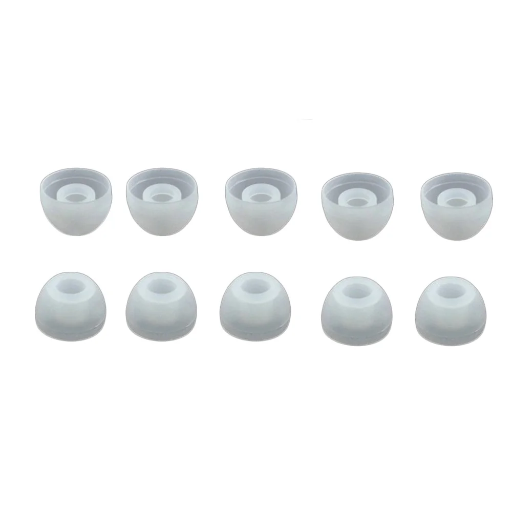 

5Pairs Silicone Ear Tips Transparent Size Elastic Sound Isolating Replacement Earbuds Eartips Cushion 3.8mm