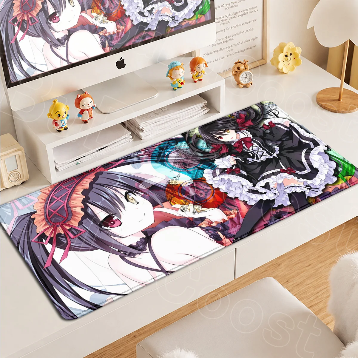 Game Laptop Expand Desk Mat HD Printing PC Office Accessories Large Anime Date A Live Tokisaki Kurumi Mouse Pad 900x400mm Carpet