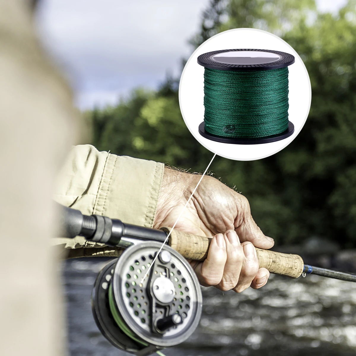 

Anti-bite Fishing Line 4 Strands Sensitive Braid Saltwater PE Microfiber Strong Round Soft High Quality Fishing Supply