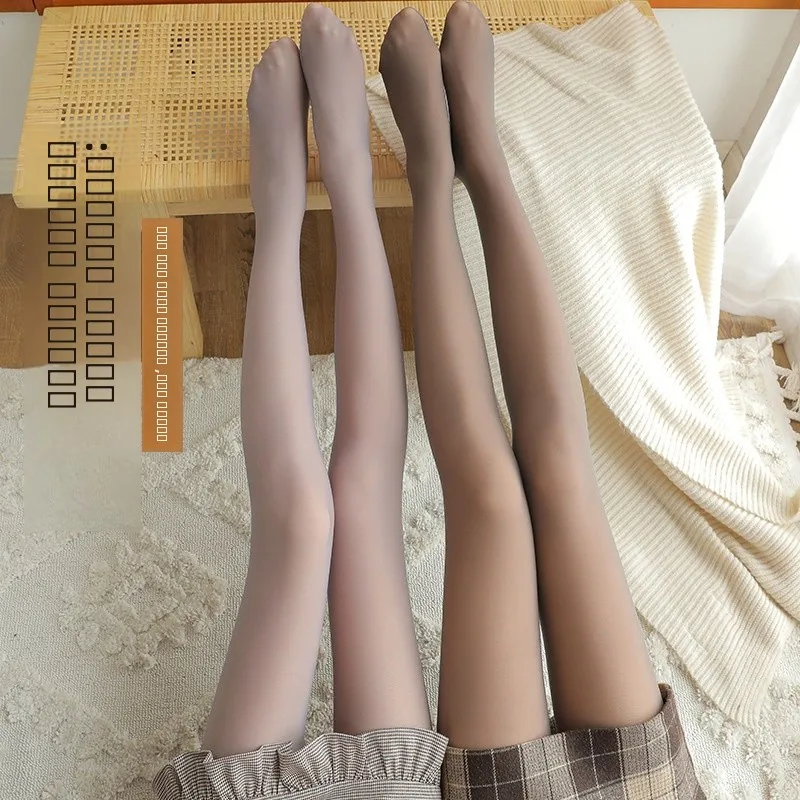 Thiened Fce الجلد ودية طماق المرأة الخريف الشتاء عالية الخصر السراويل الطويلة الحرارية غير مرئية الملابس الداخلية تنورة السراويل #2