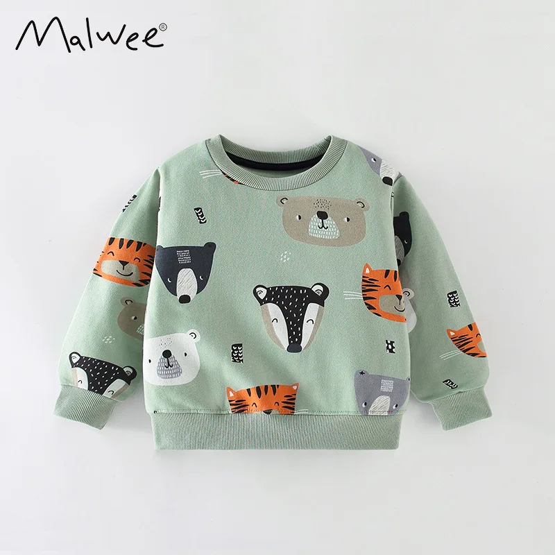 

Boys' Autumn New Arrival Casual Round Neck Long Sleeve Sweatshirt - High-Quality Children's Mommy and Daughter Matching Clothes