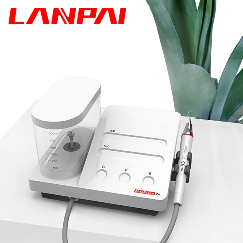 Lanpai Dental Ultrasonic Scaler Multi-Function Scaler Maxpiezo7+  With LED Light 8 Endo Tips  EMS Woodpecker Dentistry Equipment