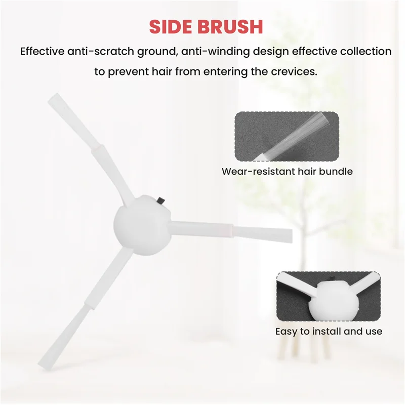 FSLH فرشاة جانبية رئيسية فلتر Hepa ممسحة لـ Dreame D9/L10 Pro/D9 Max/D9 Pro/D9 Mistral RLS5 جهاز آلي لتنظيف الأتربة قطع الغيار