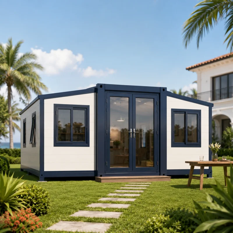 Expandable Prefab House Modular Residential Cabin for Farm Living Backyard Guest Accommodation
