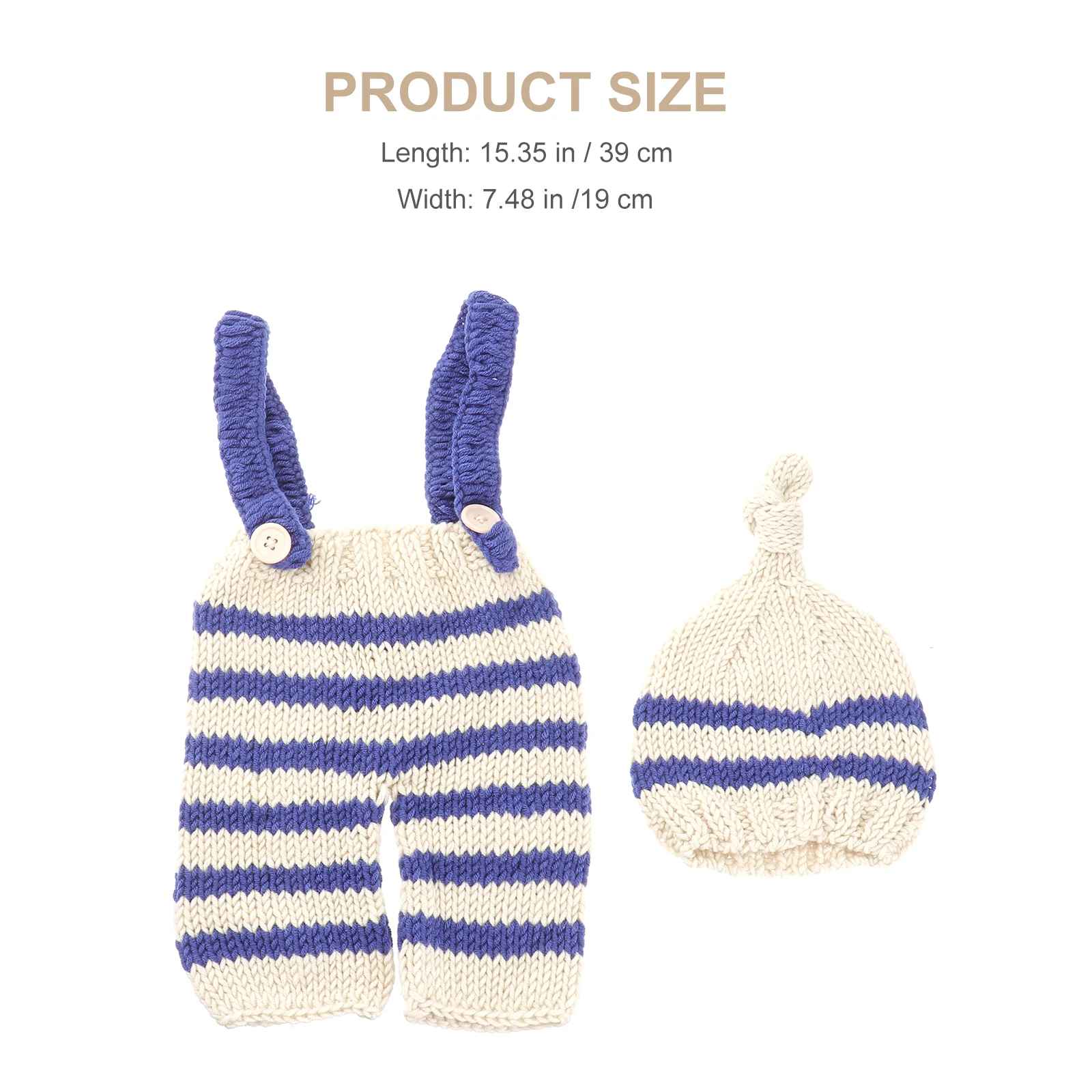 

Baby Photography Clothes Set Handmade Knit Costume for Newborns Soft Comfortable Breathable Fit for Baby Shower Gift Holiday