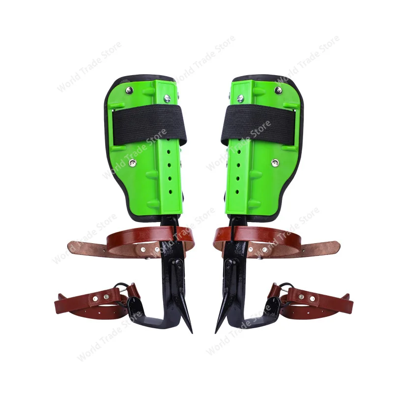 

Cast Steel Green Plastic Tree Climbing Upright Tree Climbing Shoes Mountaineers Logging Hunting and Mountaineering Tools