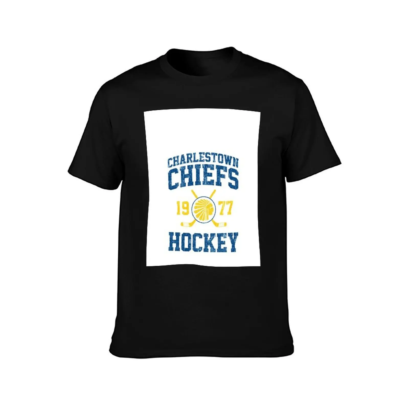 Charlestown Chiefs Hockey (Variant) T-Shirt kawaii clothes vintage anime shirt funny costumes slim fit t shirts for men