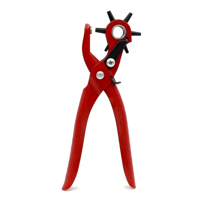 Sewing Leather Belt Hole Puncher Pliers Hook Clamp 2/2.5/3/3.5/4/4.5MM Punch Size For Punching Hole Forceps Punch Tool-[Qahk]