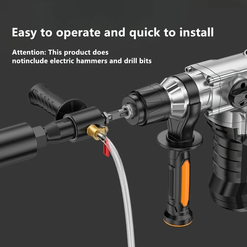 محول المطرقة الكهربائية SDS-PLUS/SQUARE محول لقمة المثقاب - جهاز حقن المياه مع قضيب، ساق ملولبة M22 للمقابض