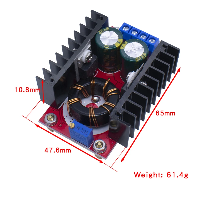 150W DC-DC Boost Converter Step Up Power Supply Module 10-32V To 12-35V 10A Laptop Voltage Charge Board