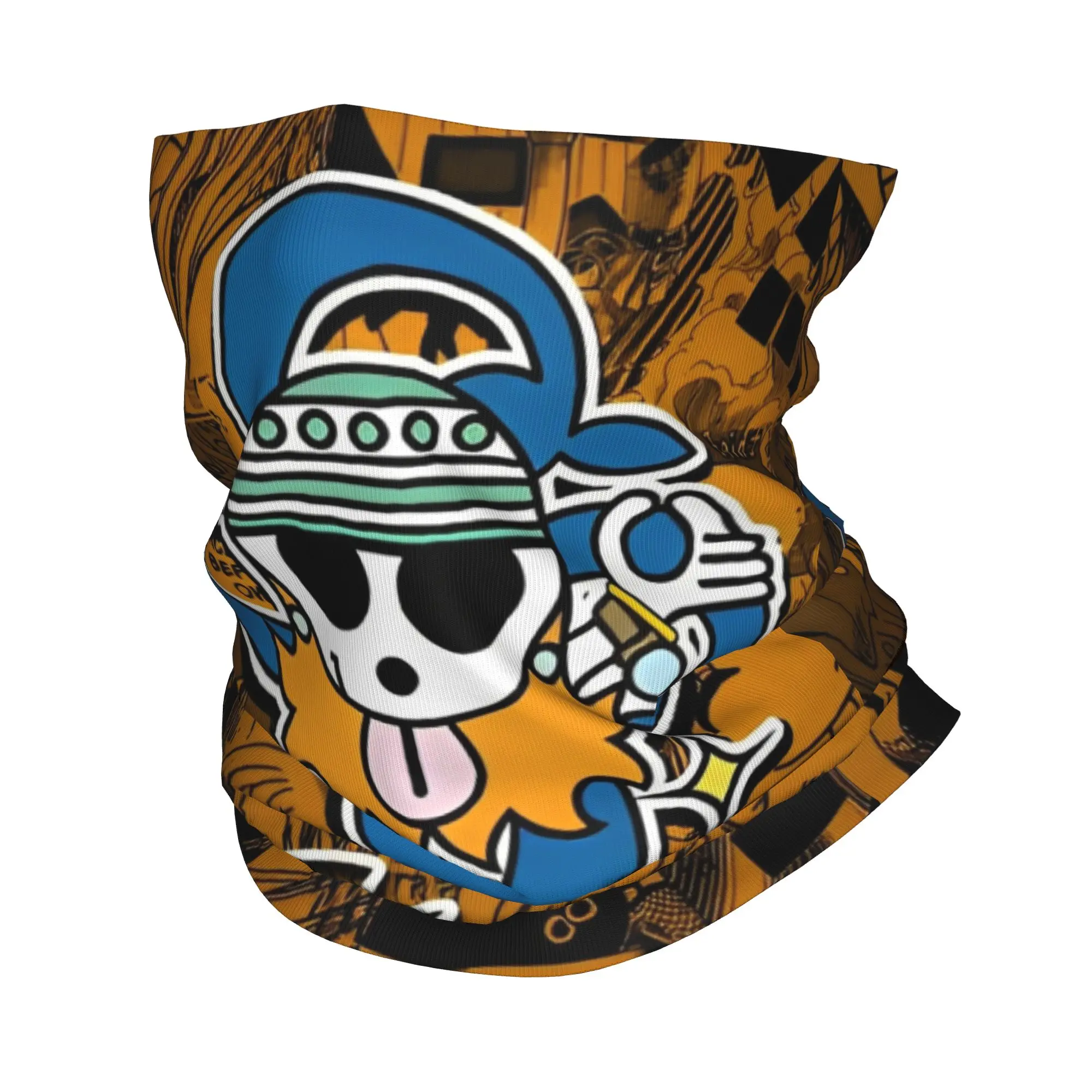 

One Piece Nami Bandana Neck Cover Printed Magic Scarf Multifunctional Face Mask Hiking for Men Women Adult Breathable