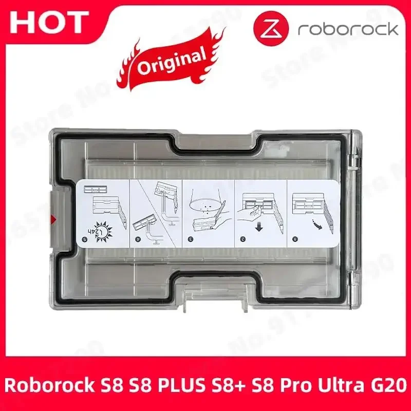 Roborock S8 S8 PLUS S8 + S8 Pro Ultra G20 części zamienne odpylacz pudełko odkurzacz Robot kosz na śmieci z akcesoria filtracyjne