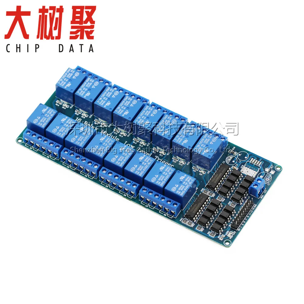 

16-way Relay Module Optocoupler Isolated High and Low Level Trigger PLC Control Board 5v12v24v Relay