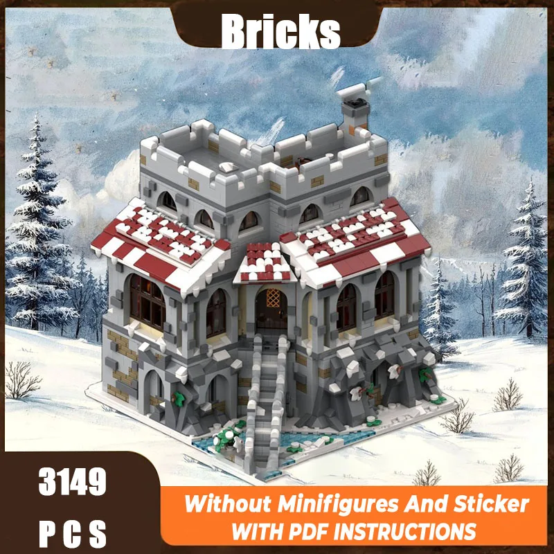 

Exquisite new product MOC building block model winter village technology modular children's toy gift DIY assembly set