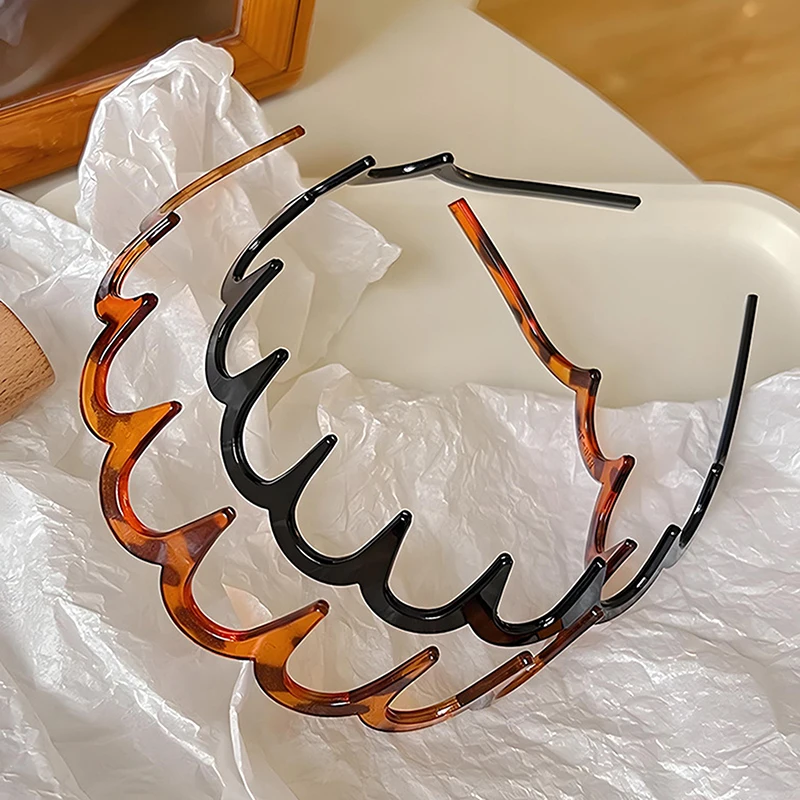 New Headband Hair Comb Zigzag Band Notched Headband Woman Man Girl Christmas Birthday Gift Rescue Broken Hair Artifact view 3