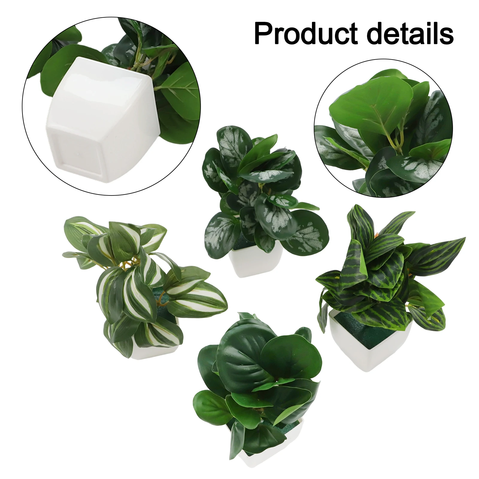 4 Pieces Artificial Potted Plants for Indoor Decoration Small Fake Plants for Living Room Bedroom Office and Desk Areas