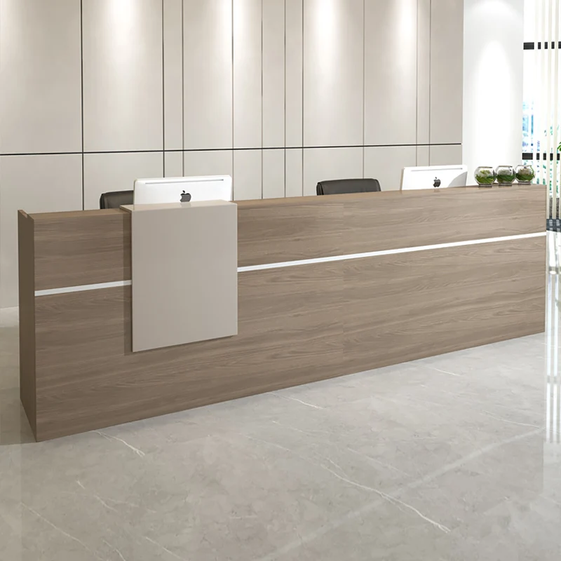 

1.6m 1.8m 2.0m 2.4m 2.8m Simple Modern Clothing Beauty Salon Company Reception Desk Customer center desk table reception desks