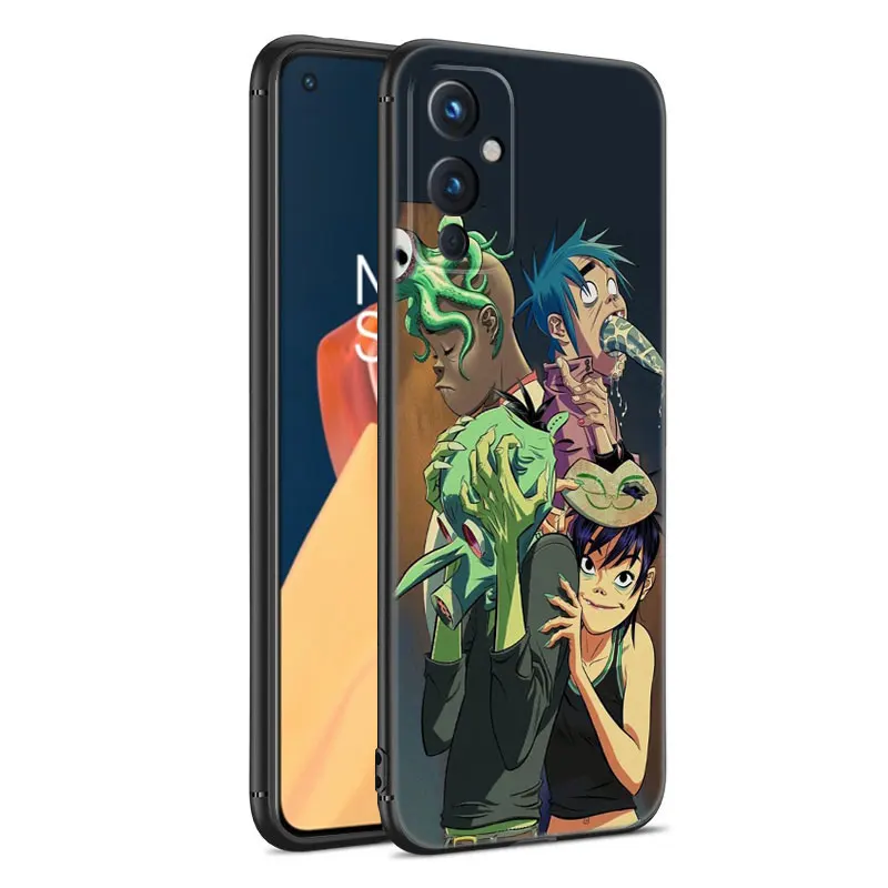 New Gorillaz Band Black Silicone Phone Case For OnePlus 9R 10R 11R 12R ACE 2 Pro 2V 3V Nord CE 2 3 Lite 4 N10 N20 N30 SE 5G