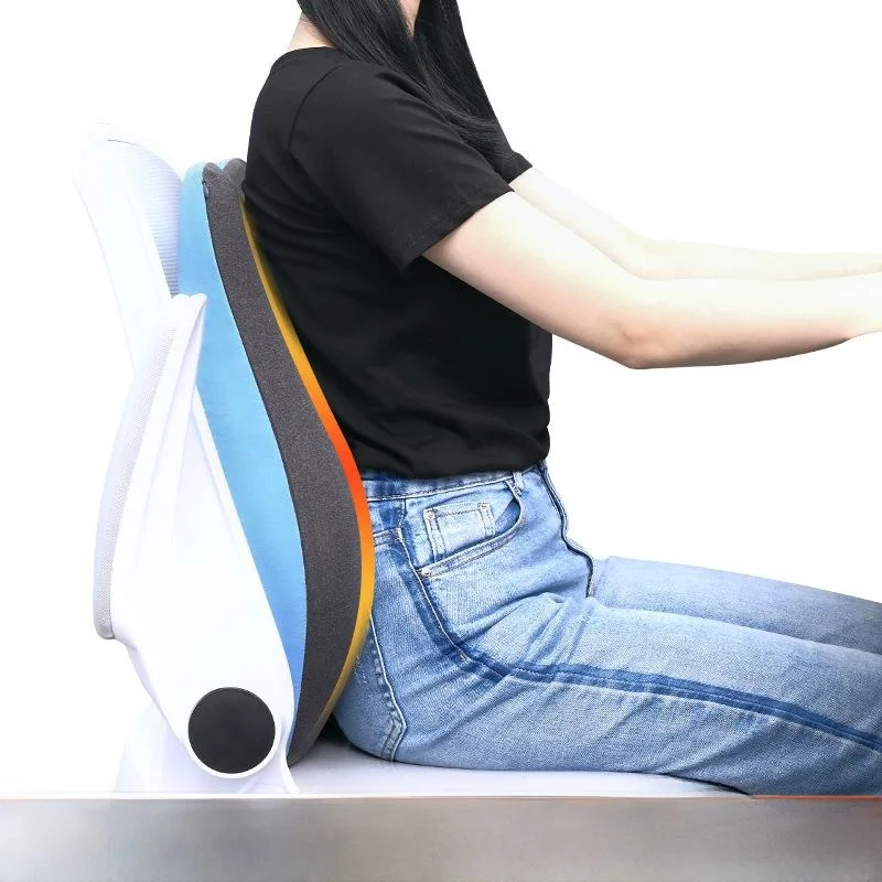 وسادة دعم أسفل الظهر من الفوم الذاكر لكرسي المكتب على شكل كمثرى، وسادة مقعد السيارة، مسند ظهر، غطاء وسادة زخرفي للمنزل