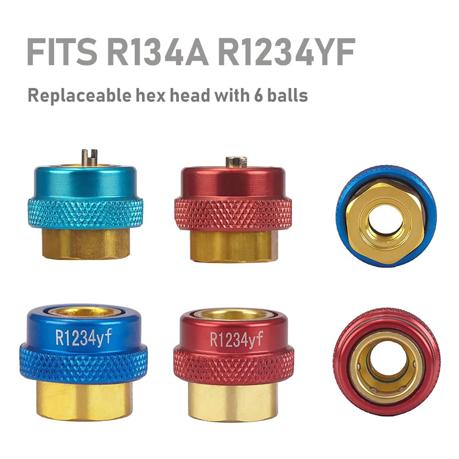 New Automotive AC R134a R1234yf Valve Core Remover Installer Tool Set Air Condithoning Valve Core Remover Tool