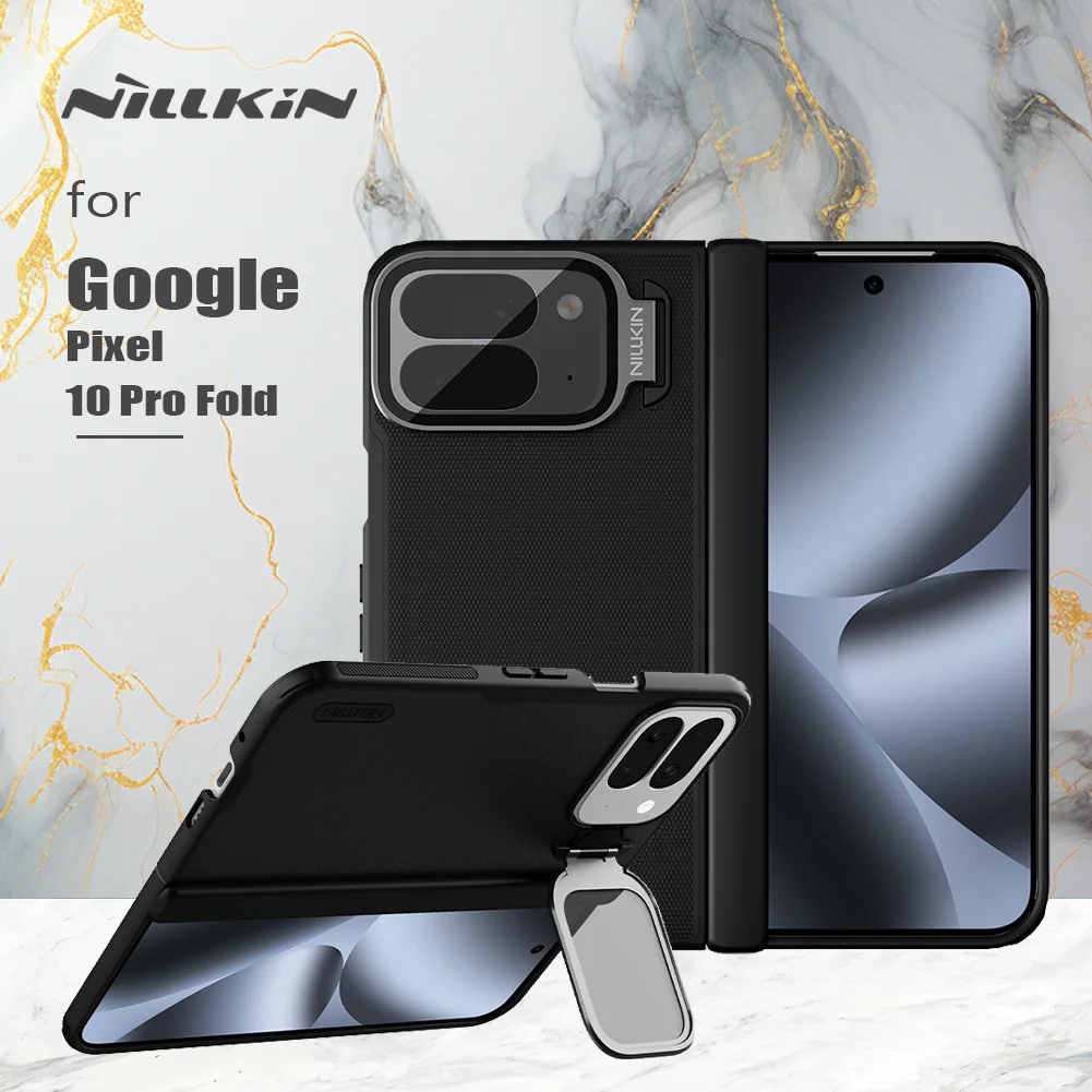 

Nillkin For Google Pixel 10 Pro Fold Case Super Frosted Shield Prop Transparent Camera Cover With Stand Soft Frame Protection