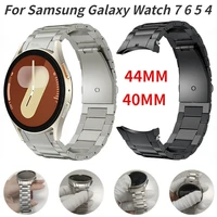 Correa de titanio para Samsung Galaxy Watch 7, 40mm, 44mm, pulsera Original para Samsung 6 Classic 47mm 43mm/5 Pro 45mm/6 5 4