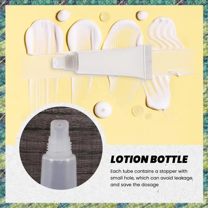 نانا 50 حزمة 10 مللي أنابيب ملمع الشفاه غسول فارغ أنابيب إعادة التعبئة أنابيب الضغط الناعمة DIY بها بنفسك زجاجة توزيع السفر