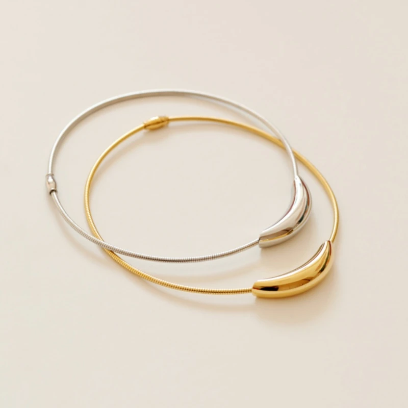 

*Metal collar clavicle chain personalized necklace