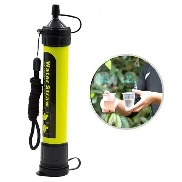 Mini Bottle Outdoor Hiking Premium Personal Water Filtration System Portable Filter Water Straw Outdoor Water Filters