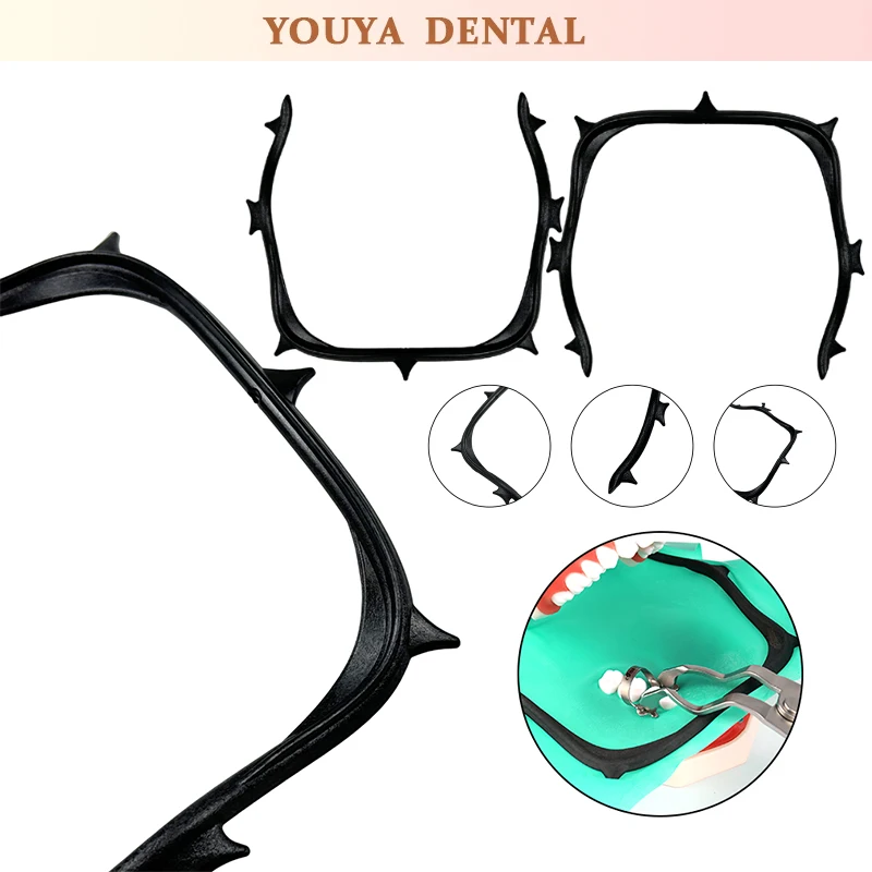 

Dental High-Pressure Sterilization Carbon Fiber Rubber Barrier Support Foldable Frame Dental Oral Opener Care Tool