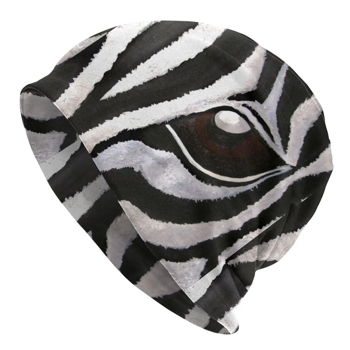 

Eye Thin Skullies Beanies Fashion Caps For Men Women Zebra Animal Ski Caps Bonnet Hats