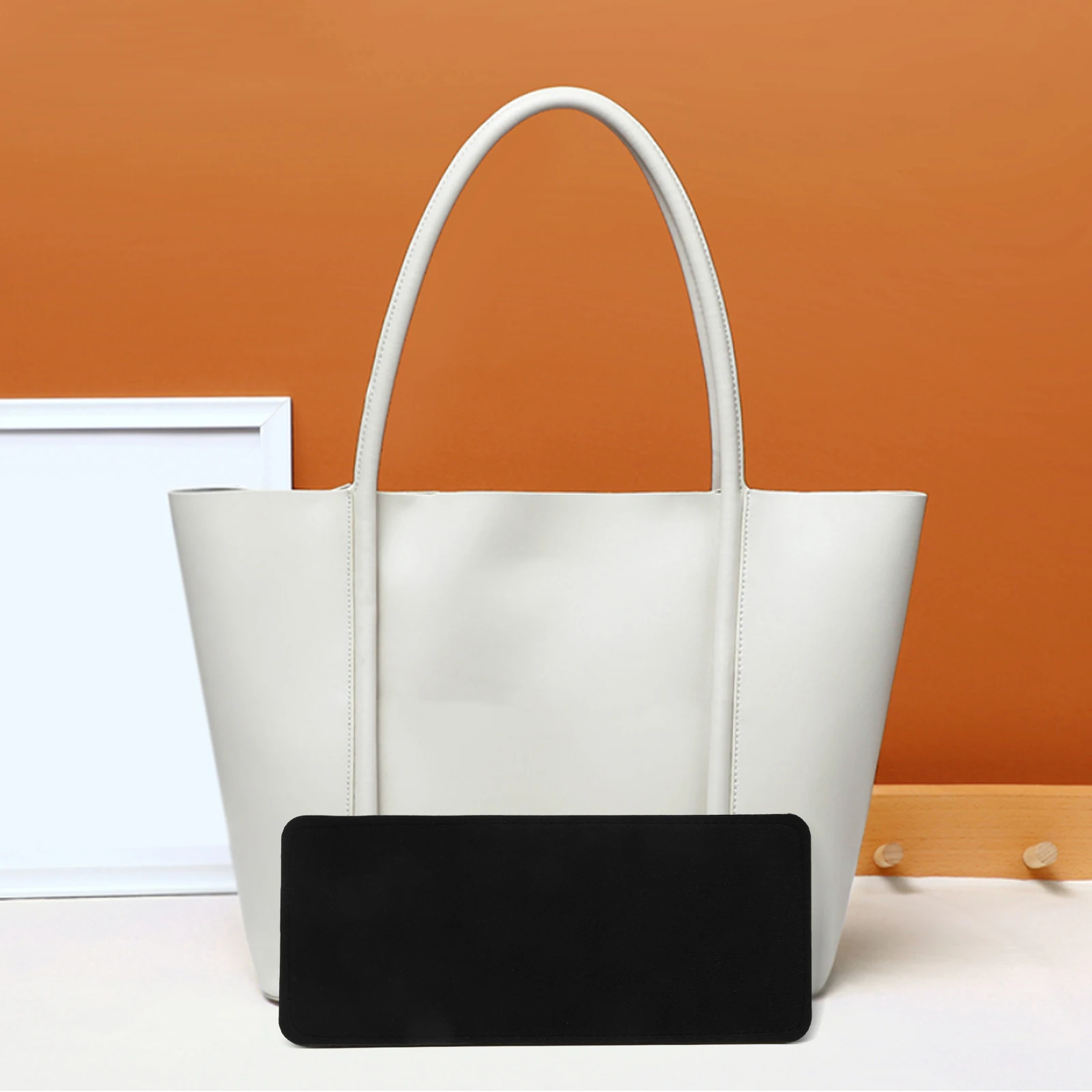 

2pcs Bottom Pad Tote Base Handbag Shaper Thicken Felt Liner Board Purse Chemical Fiber Bag Making Supplies Purse Insert ganizer