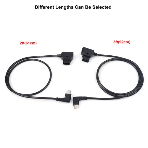 Imagen 2 del producto 【LANO】 Cable DTAP a tipo C Cable de alimentación de batería de cámara Entrada de grifo D a salida USB C Línea de cable de carga para batería de montaje en V