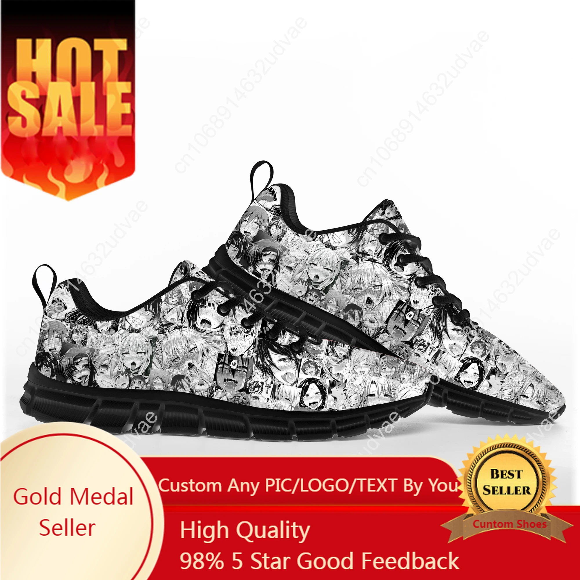 

S-Sexy L-Lewd A-Ahegao Hentai Sneakers Mens Womens Teenager Customized Sports Shoes Casual Custom Made Shoe High Quality Shoes