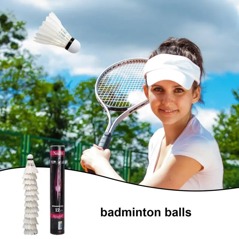 Professional Natural Duck Feather Badminton Shuttlecocks High Speed Training Badminton Ball Lightweight Shuttlecock