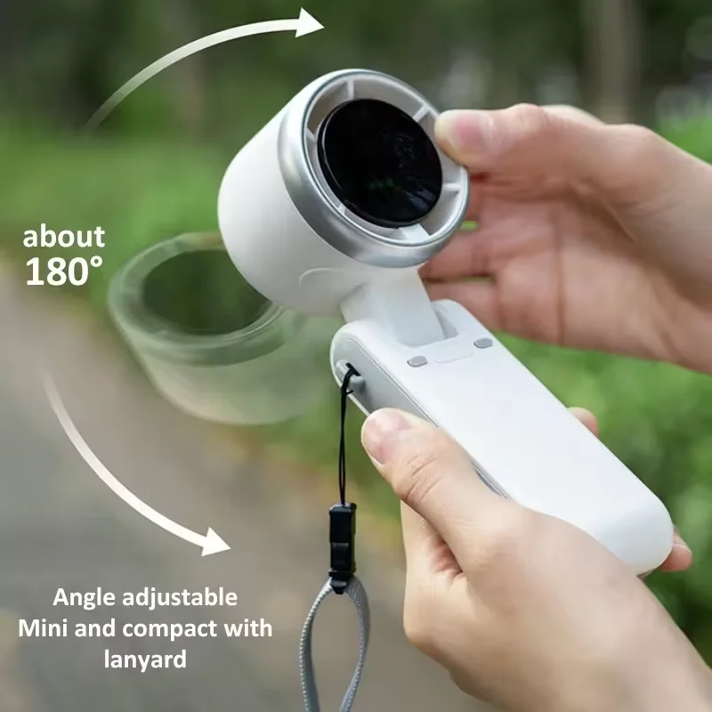 Outdoor Mini 3-in-1 Fan 5-speed Large Capacity Rechargeable Lithium Battery USB Charging Travel Mini Fan