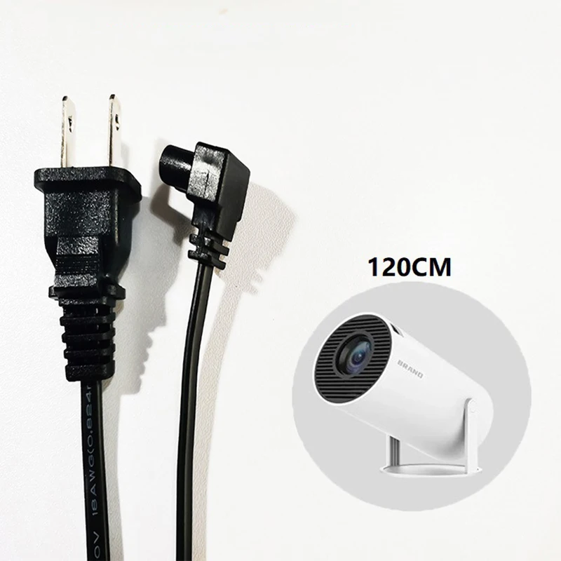 【HY300/HY320 Projector 1.2m Original Extended Power Cord Cable Extension Cable Charging Projector EU US Plug ﻿】