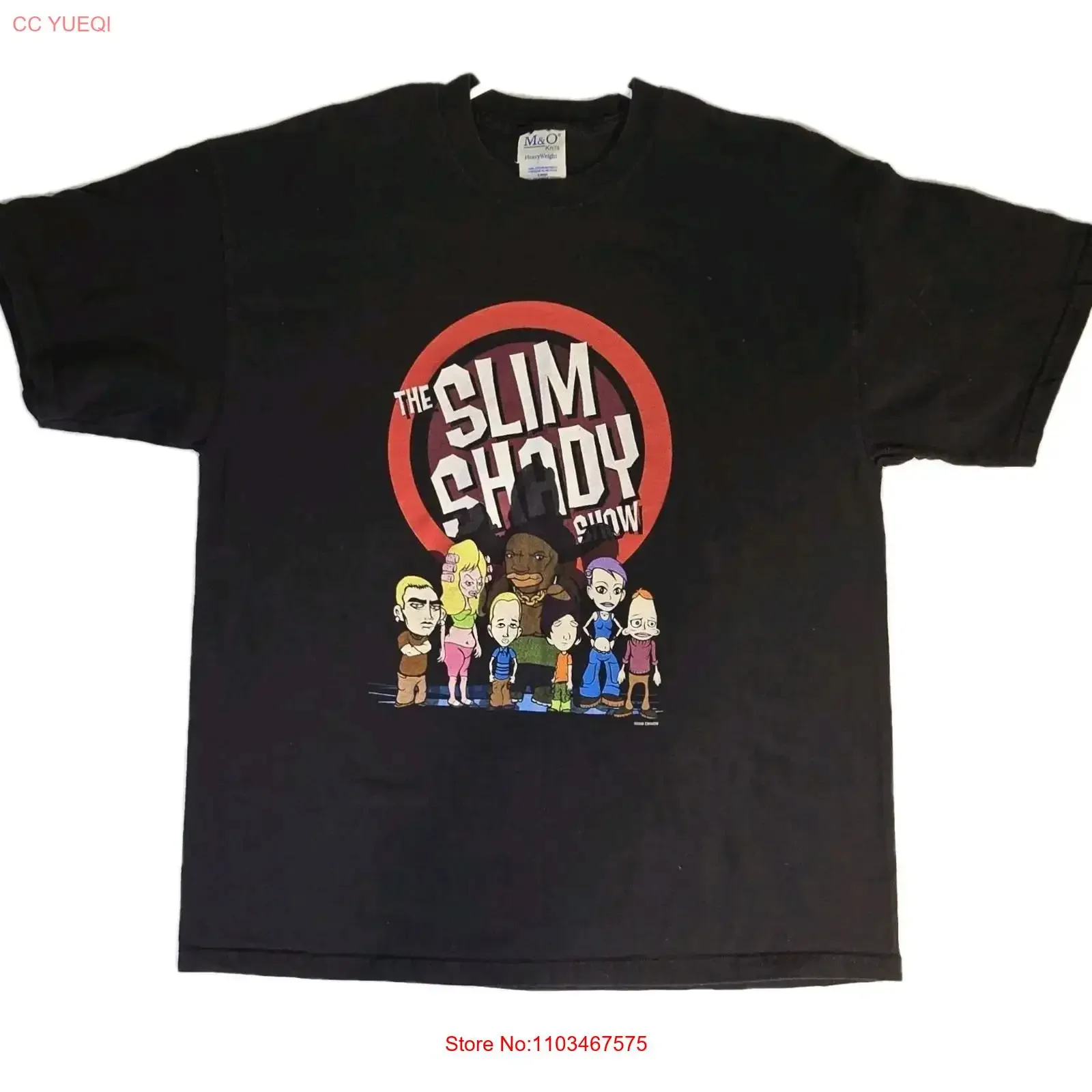 Camiseta Original Vintage 2000 EMINEM SLIM SHADY SHOW, Camiseta HipHop Rap Grail RARA, Vintage Lavada, Transpirable para Uso Diario
