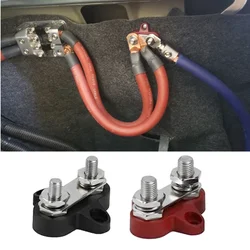 Heavy Duty M8+M8 Positive Power Distribution Car Bus Bar Power Cable Terminal Blocks Studs Accessories for Truck RV Yacht Car