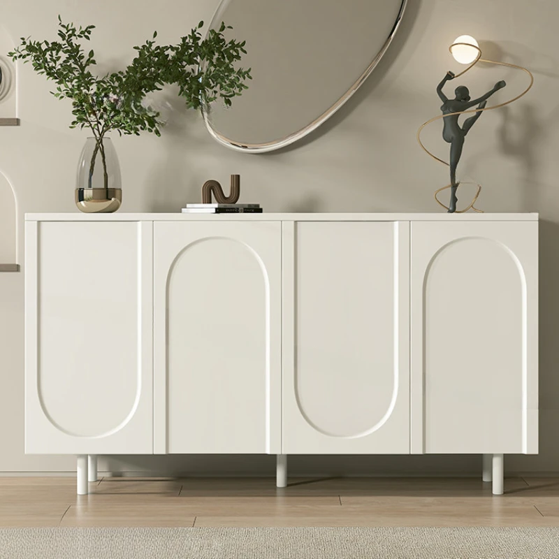 Nordic Large Living Room Cabinet Arched Decor Make Up White Corner Tv Cabinet Storage Display Szafki Do Salonu Hotel Furniture