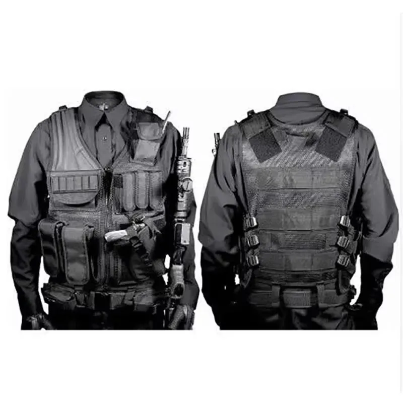 Adjustable outdoor safety vest jacket, safety hunting vest, security training vest