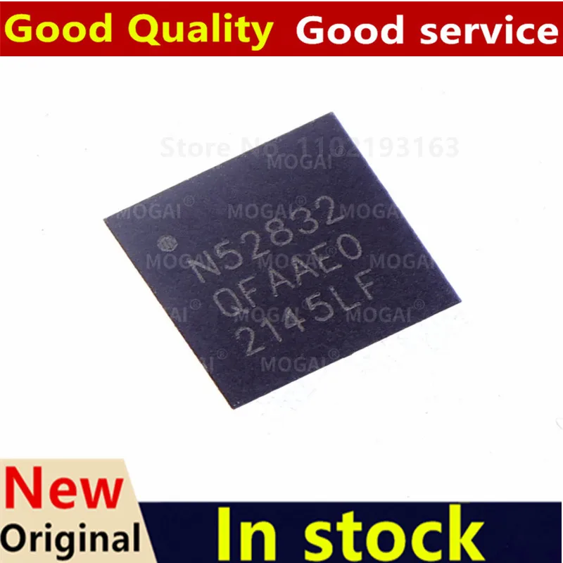(5piece) 100% New NRF52832-QFAA NRF52832 NRF52832QFAA NRF52832-QFAA-R N52832 QFN-48