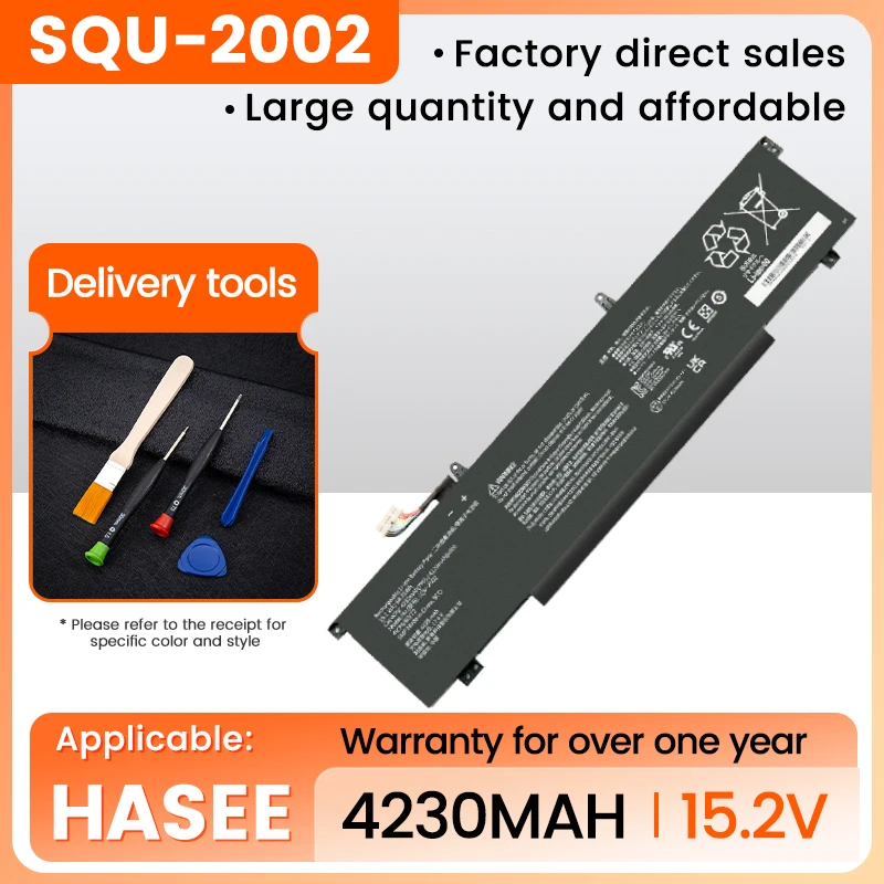 SQU-2002 916QA139H Laptop Battery For hasee Thunderobot ZERO I7-11800H RTX3060 2021 4ICP6/60/72