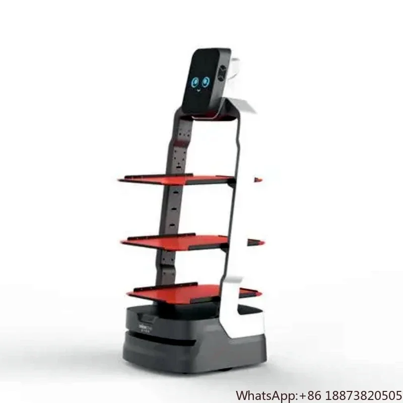 High Quality Food Serving Robot Humanoid Waiter Food Delivery Robot For Sale obstacle avoidance delivery robot