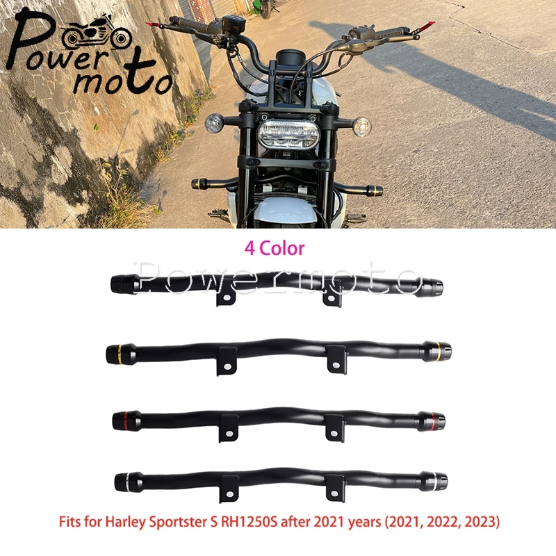 

Motorcycle West Coast Style Crash Bar Highway Peg Engine Bumper Guard Protector Parts For Harley Sportster S RH 1250S 2021-2023