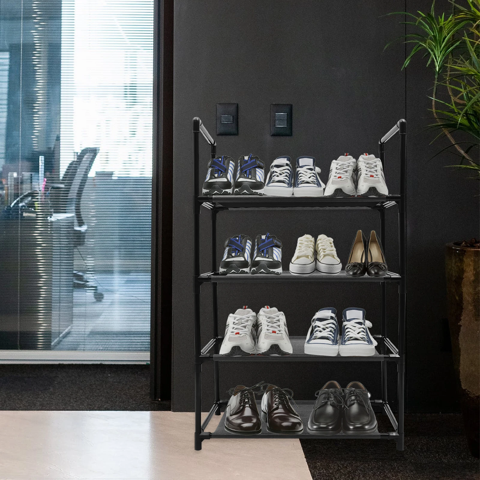 

Multi Layer Cabinet Storage Rack Shoes Shelf Rack Large Capacity Non Woven Plastic Material Shoes ganizer Shelf