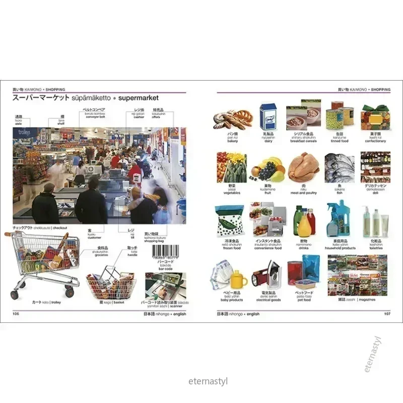 

Books ofDK Japanese-English Bilingual Visual Dictionary Bilingual Contrastive Graphical Dictionary Book DIFUYA