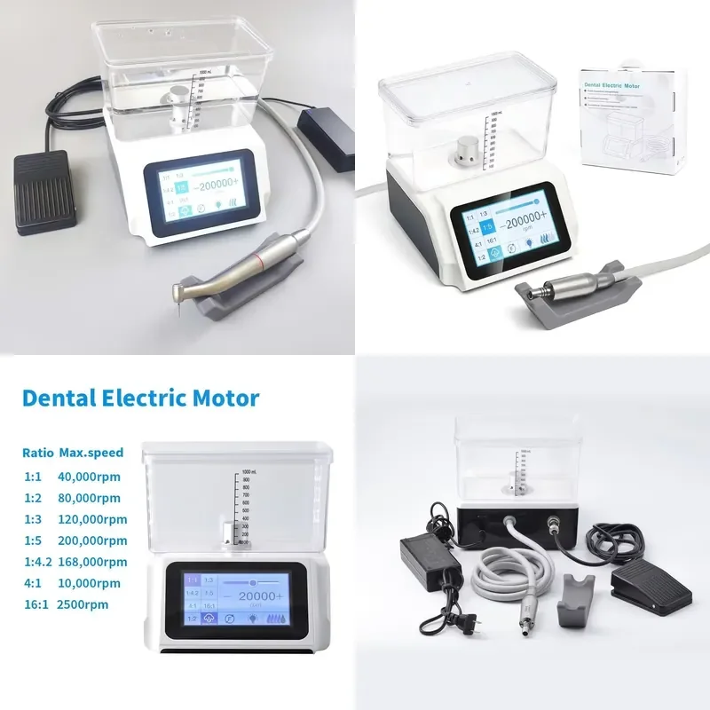 High Quality CE Certified Class I Brushless LED Dental Electric Motor Fiber Optic Instruments for Oral Treatment Tools
